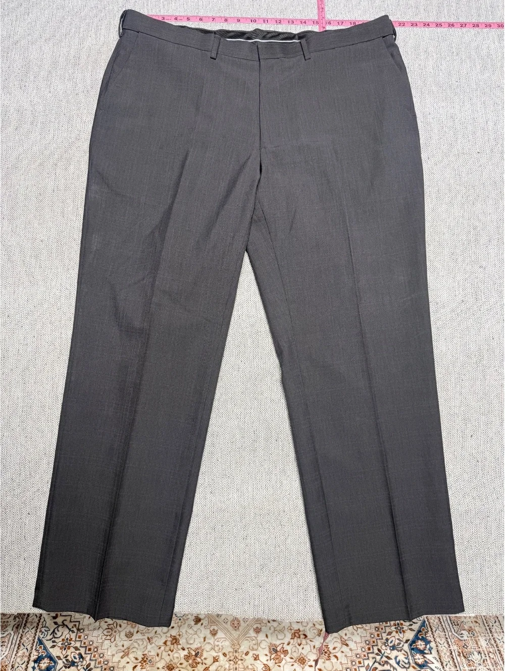 Haggar E10 Gray Straight Fit Dress Pants Men's 42x32